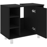  Kupaonski ormarić crni 60 x 32 x 53,5 cm od konstruiranog drva | shoptok.hr