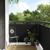 vidaXL Balkonski zaslon crni 600 x 90 cm od poliratana | shoptok.hr