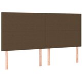  Box spring postelja z vzmetnico temno rjava 160x200 cm blago, (20901386) | Shoptok.si
