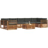 Set vanjskih sofa 8 kom. Prirodna i antracit | shoptok.hr