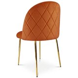 Inca stolica - bakreni baršun / zlatne noge x 1 | shoptok.hr