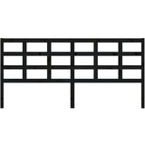  Uzglavlje za krevet crno 205 5 x 4 x 100 cm od masivne borovine | shoptok.hr