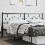 vidaXL Metalno uzglavlje crno 193 cm | shoptok.hr