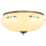 Orion plafonska svetiljka landhaus 3xE27/60W/230V, prečnik 35 cm, bronza/bež/plava | Eponuda.com