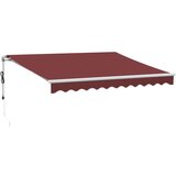 Maison Chic Avtomatsko zložljiva tenda - Senčniki bordo 300x250 cm, (22038689) | Shoptok.si