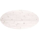  Ploča za stol bijela 90x45x2 5 cm od masivne borovine ovalna | shoptok.hr
