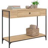  Konzolni stol boja hrasta 100 x 34 5 x 75 cm konstruirano drvo | shoptok.hr