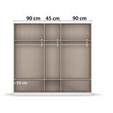 Boxxx Omara Za Oblačila Bari, Bela, Barva Hrasta | Shoptok.si