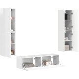  Set TV komoda 6 pcs Visoki sjaj bijela Konstruirano drvo | Eponuda.com