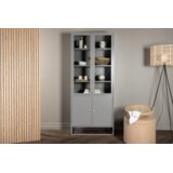 Venture Home vitrina Bakal 41 × 190 × 80 cm, svijetlosiva | shoptok.hr