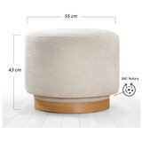 Atelier Del Sofa Tabure Turneed, 55x43x55cm, krem | Eponuda.ba
