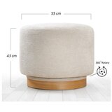 Atelier Del Sofa tabure turneed cream | ePonuda.com