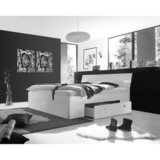 MID.YOU postelja s predalom 140 cm x 200 cm , hrast san remo | Shoptok.si