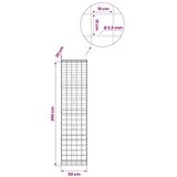  Gabion s žicom debljine 3 5 mm i mrežom 10x10 cm 50x30x200 cm - 30 cm 200 cm 50 cm | shoptok.hr