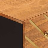  Bočni ormarići 2 kom smeđe-crni 60x33 5x75cm masivno drvo manga | shoptok.hr