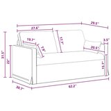 SOFA Tamno siva 159 x 78 x 80 cm Metal | shoptok.hr