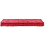 The Living Store Talna sedežna blazina za paleto bombaž 120x80x10 cm bordo - Blazina Za Paleto, (21487180) | Shoptok.si