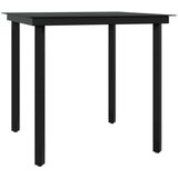 3-dijelni vrtni blagovaonski set s jastucima sivo-crni | shoptok.hr