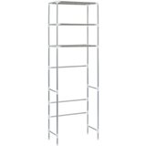 vidaXL Stojalo za nad stranišče 3-nadstropno srebrno 53x28x169 cm | Shoptok.si