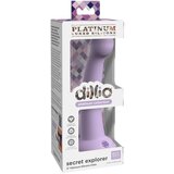 DILLIO Secret Explorer - dildo s ljepljivim potplatom (17cm) - ljubičasta | shoptok.hr