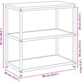  Polica za skladištenje hrane s policom s pohranom 60 x 50 x 92 cm Čelik | shoptok.hr