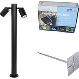 QAZQA Stoječa zunanja svetilka črna 80 cm IP44 nastavljive 2-luč - Duo | Shoptok.si