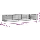  Pasja ograda z 8 paneli črna 100x50 cm prašno barvano jeklo, (20799032) | Shoptok.si