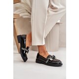 S. BARSKI Patent Ladies Moccasins With Bow Black S.Barski | shoptok.hr
