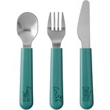 Mepal Tirkizni/u srebrnoj boji dječji pribor za jelo 3 kom od nehrđajućeg čelika Deep turquoise – | shoptok.hr