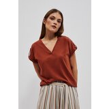 Moodo WOMEN'S T-SHIRT L-TS-4076 BROWN | Shoptok.si