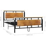  Za krevet metalni 140 x 200 cm | shoptok.hr