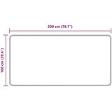 Traka za tepih MARSA Crna 100 x 200 cm Poliester i PVC | shoptok.hr