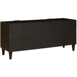 vidaXL TV omarica Črna in zlata 105 x 33 x 46 cm trden mangov les | Shoptok.si