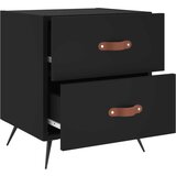  Noćni ormarići 2 kom crni 40 x 35 x 47,5 cm konstruirano drvo | shoptok.hr