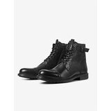 Jack & Jones Black Ankle Leather Shelby Shoes - Men | Shoptok.si