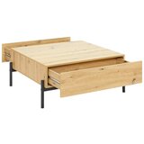Bessagi Home klubska miza jasmina, barva hrasta, 2 predala | Shoptok.si