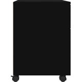  Mobilni ormarić za spise s kotačima crni 45 x 38 x 54 cm drveni | Eponuda.com