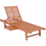 Garden Pleasure Leseni vrtni ležalnik v sivo-naravni barvi San Diego - | Shoptok.si