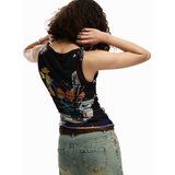 Desigual Majica modra / siva / oranžna / črna | Shoptok.si