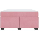  Posteljni okvir z vzmetnico z vzmetnico Roza 140 x 200 cm Žamet | Shoptok.si