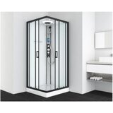 Sanotechnik Kompletna tuš kabina Miami (D x Š x V: 90 x 90 x 215 cm, Bijelo-crna) | shoptok.hr