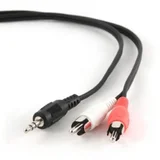 Audio kabl CCA-458-2.5M, 3,5mm stereo to 2 phono, 2.5m