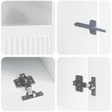  5-dijelni LED TV ormarić Bijela visokog sjaja Konstruirano drvo - Bijela visokog sjaja 81 cm | shoptok.hr