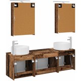  Set ormarića za kupaonicu 5 kom. Staro drvo Konstruirano drvo | shoptok.hr