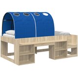 Krevet s tunelom 3 kom. Hrast sonoma i plava Konstruirano drvo | shoptok.hr