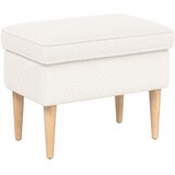  Fotelja s footstoolom 2 kom. Krem Bouclé 60 x 79 x 87,5 cm | shoptok.hr