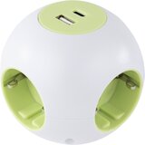 REV PowerGlobe Steckdosenwürfel 4-fach USB weiß-gr.1,4m015408112 Cijene