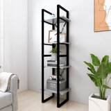 vidaXL Ormarić za knjige s 4 razine boja betona 40x30x140 cm iverica Cijene