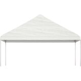 vidaXL Paviljon s streho bel 13,38x5,88x3,75 m polietilen | Shoptok.si