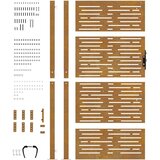  Vrtna vrata 100x175 cm od korten čelika, kvadratni dizajn | shoptok.hr